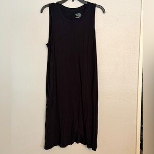 Time and Tru Black Midi Dress
